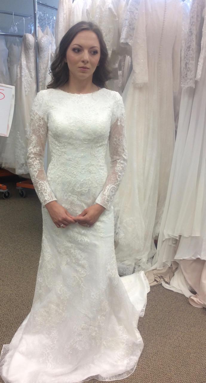 T1895Z Modest Wedding Dress