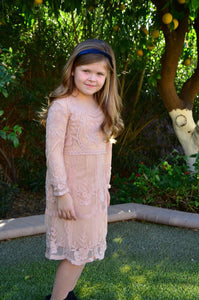 Bridget Kid's Pink/Champagne Dress