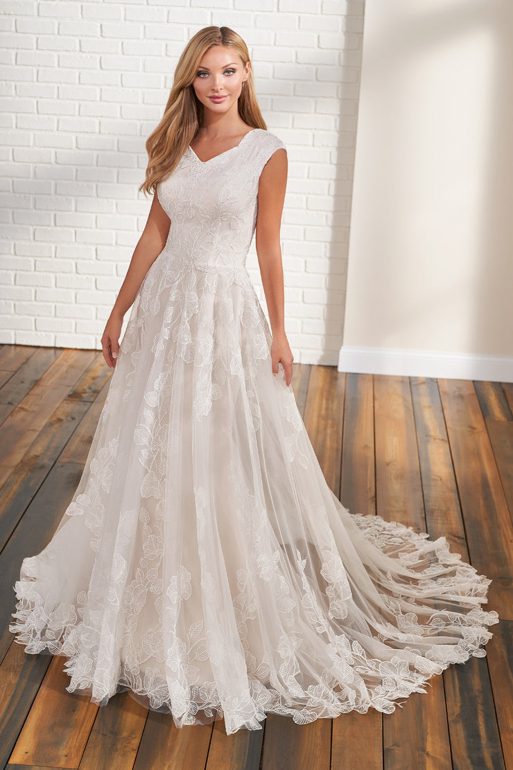 TR12293 Modest Wedding Dress