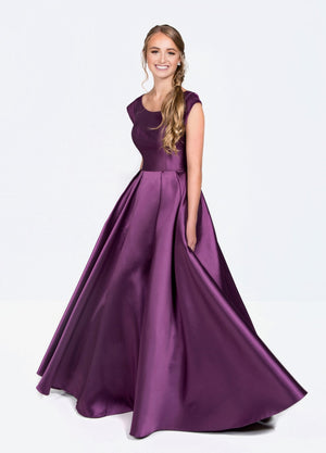 Colette CLM19924 Modest Prom Dresses with sleeves with pockets winter formal ball gown for plus size cheap glam view