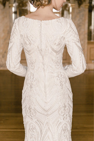 TR22059 Modest Wedding Dress