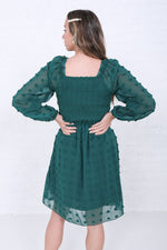 Daphne Modest Dress in Emerald