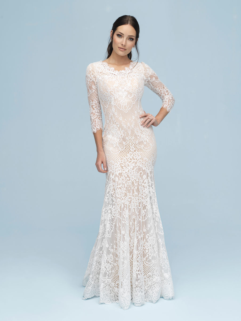 Allure M615 Modest Wedding Dress from A Closet Full of Dresses