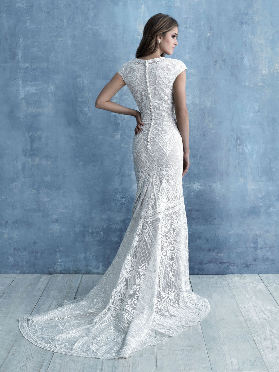 Allure M631 Modest Wedding Dress | A Closet Full of Dresses