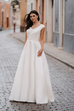 M695 Modest Wedding Dress
