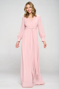 Sybil Chiffon Modest Maxi in Mauve