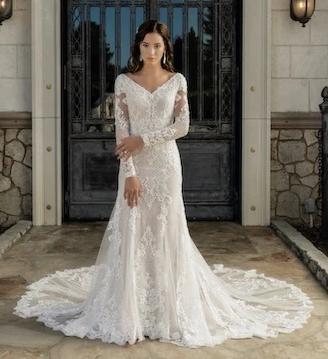 T2081Z Modest Wedding Dress from A Closet Full of Dresses Private Label