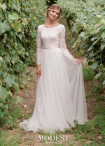 Mon Cheri TR11976 Modest Wedding Dress from A Closet Full of Dresses