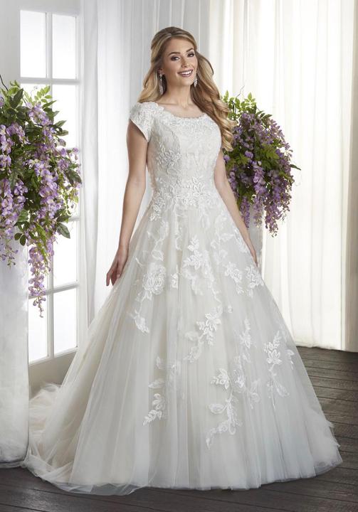 Bonny Bridal 2721 Modest Wedding Dress