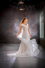 Mon Cheri TR21905 Modest Wedding Dress from A Closet Full of Dresses