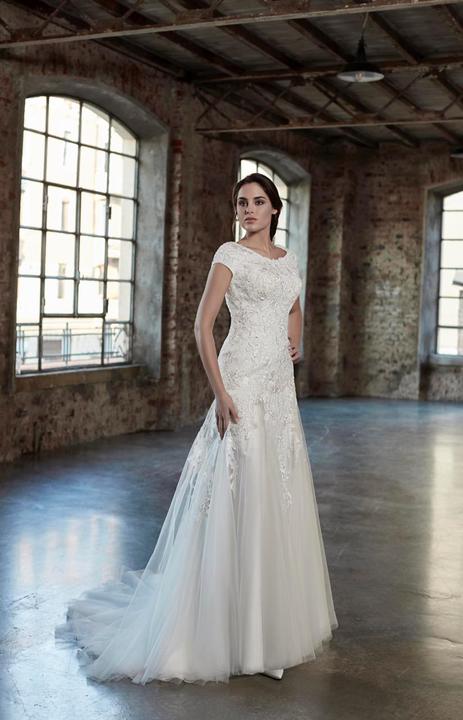 Venus Bridal TB7781 Modest Wedding Dress from A Closet Full of Dresses