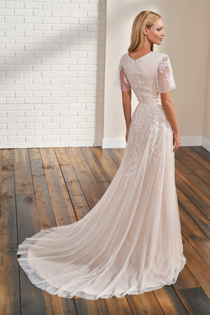 TR12297 Modest Wedding Dress