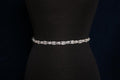 JL Johnson 9118 Narrow marquis rhinstone ribbon ties
