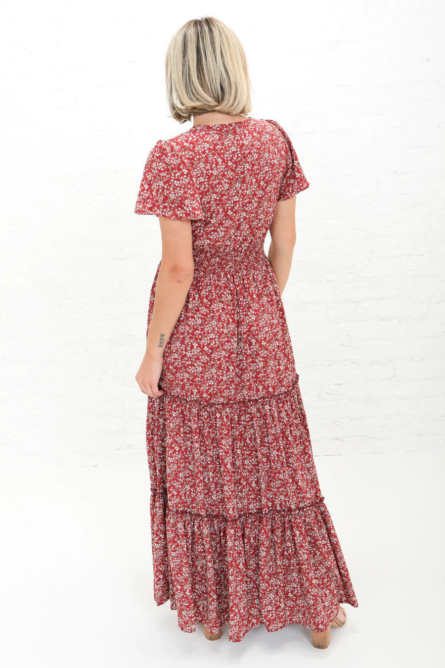 Eden Modest Maxi in Red Orchard