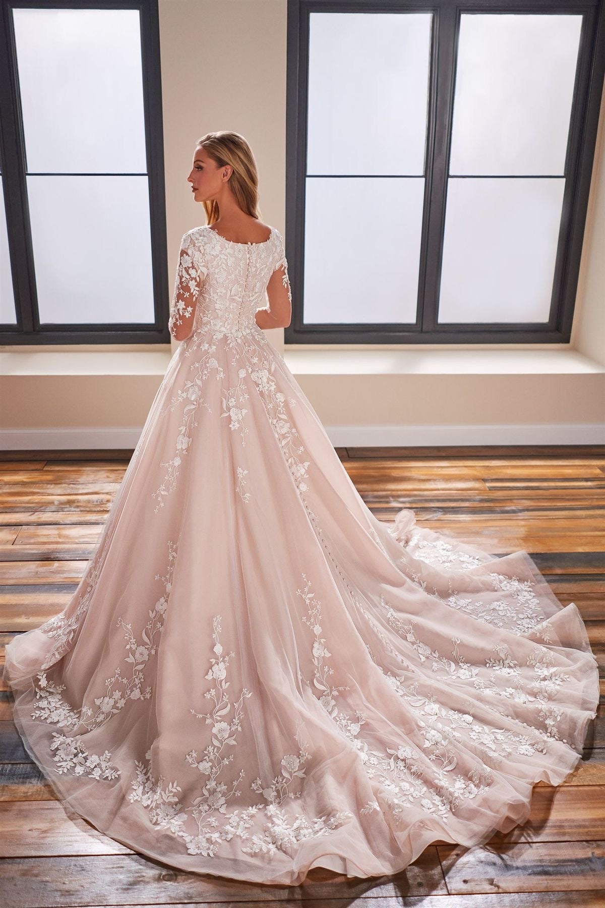 TR22176 Modest Wedding Dress