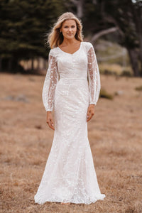 M684 Modest Wedding Dress