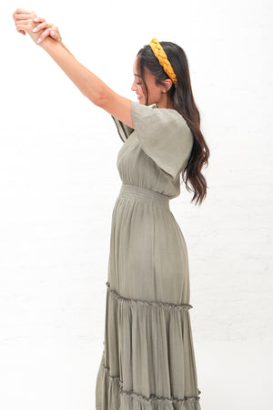 Taylor in Moss Green Modest Dress