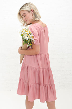 Peyton Dusty Pink Modest Dress