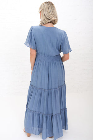 Taylor Modest Maxi in Colony Blue