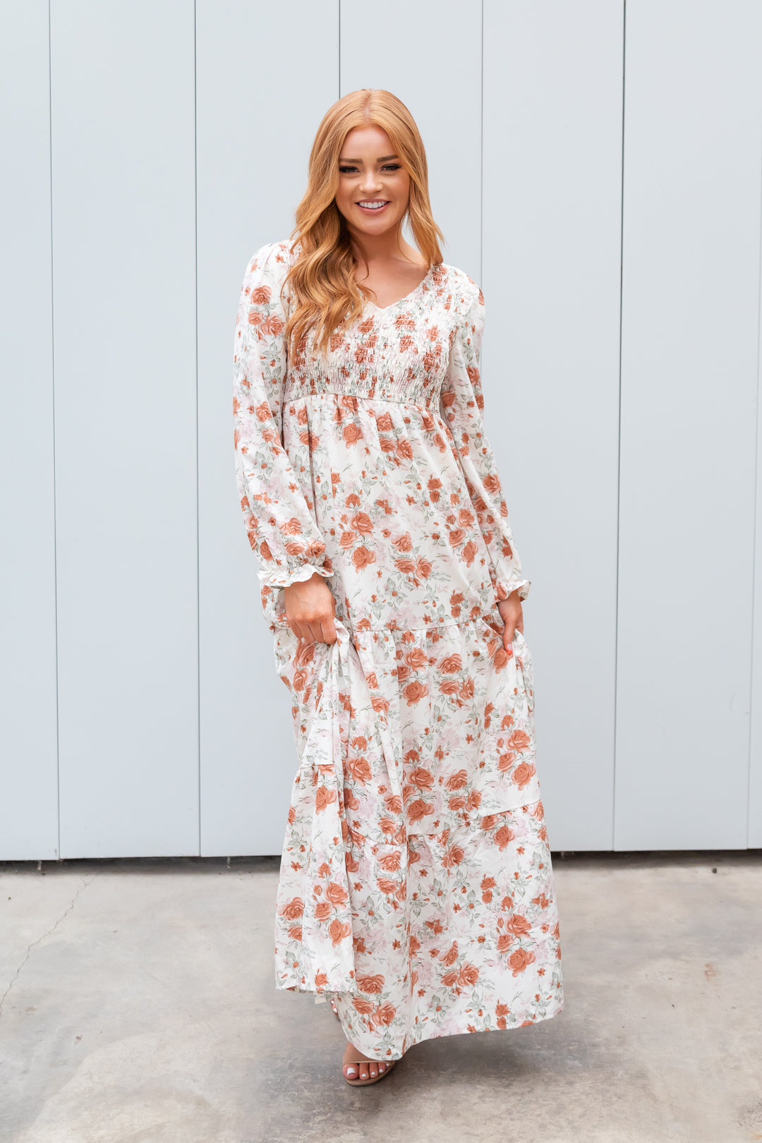 Vintage rose maxi dress Clearance