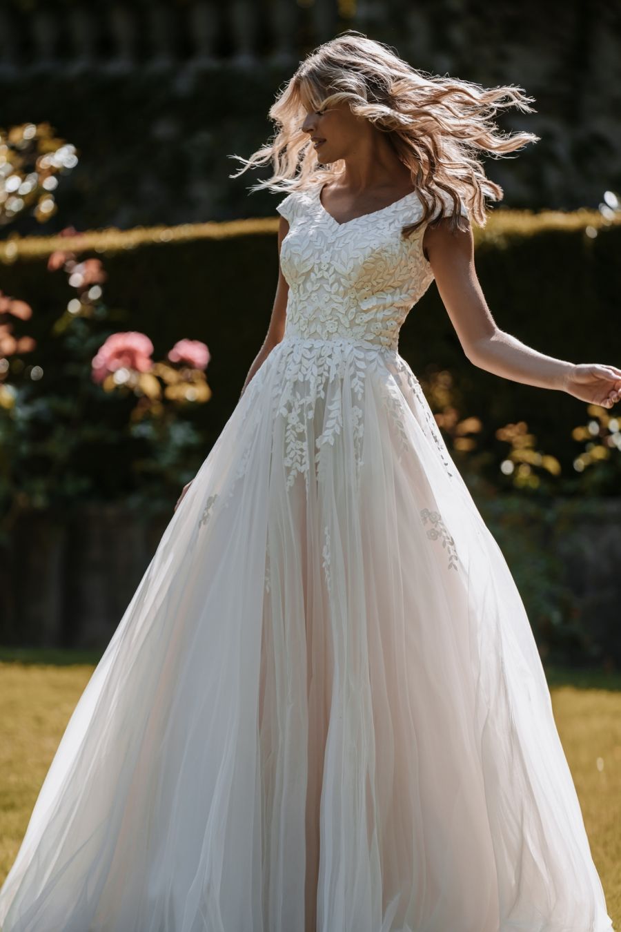 M686 Modest Wedding Dress