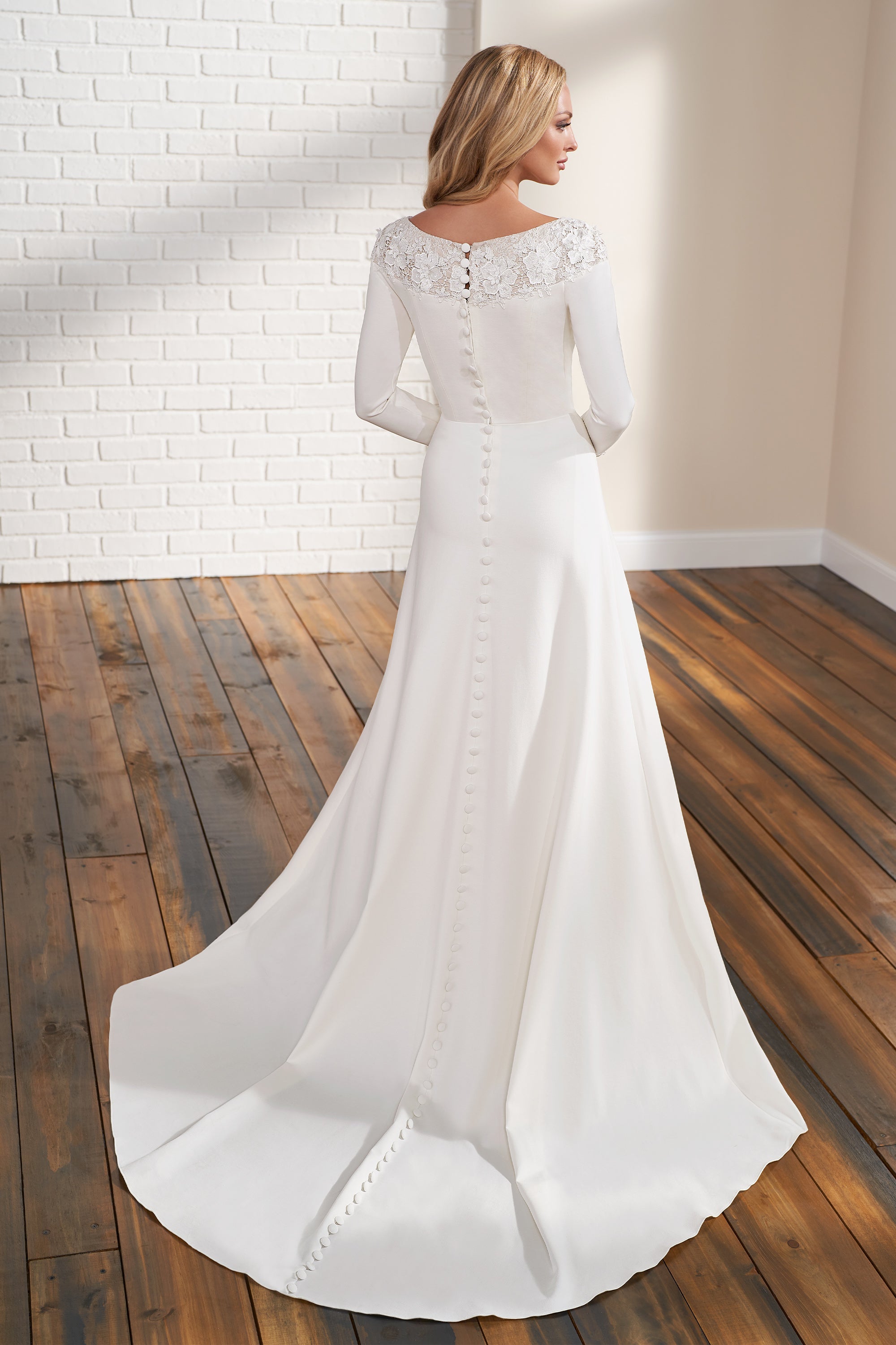 TR12292 Modest Wedding Dress