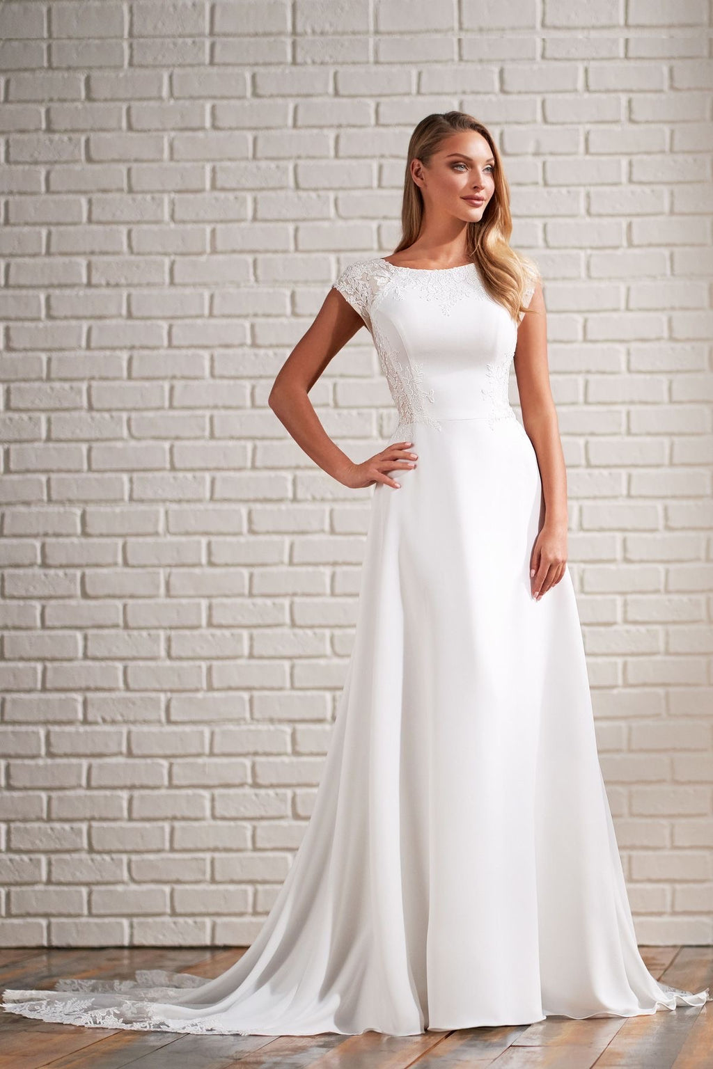 TR22172 Modest Wedding Dress