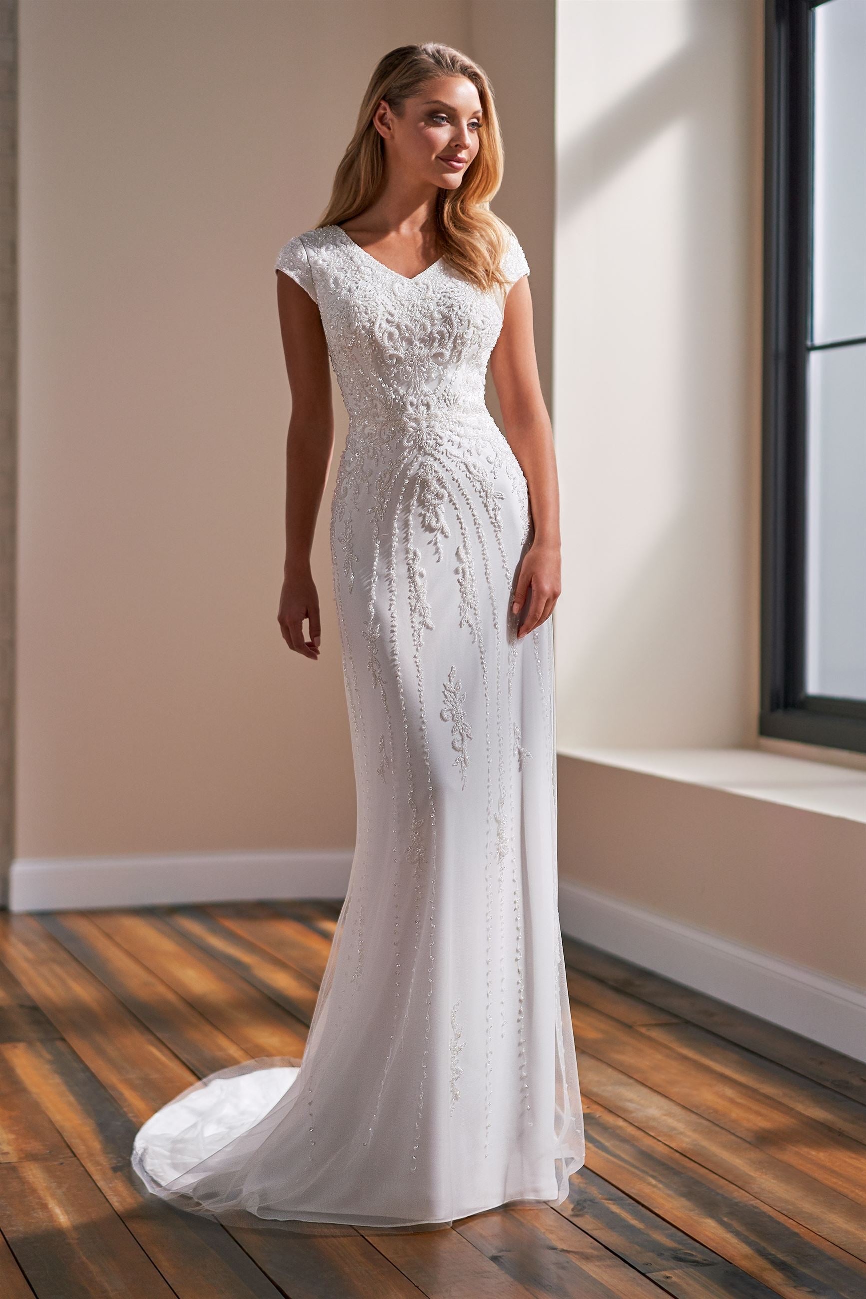 TR22174 Modest Wedding Dress