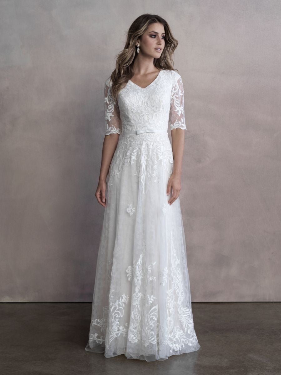 M665 Modest Wedding Dress