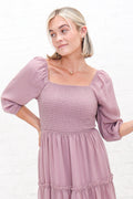 Greta Twilight Mauve Modest Midi