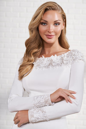 TR12292 Modest Wedding Dress