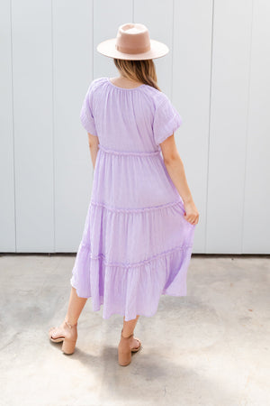 Serena Modest Maxi in Orchid Lilac