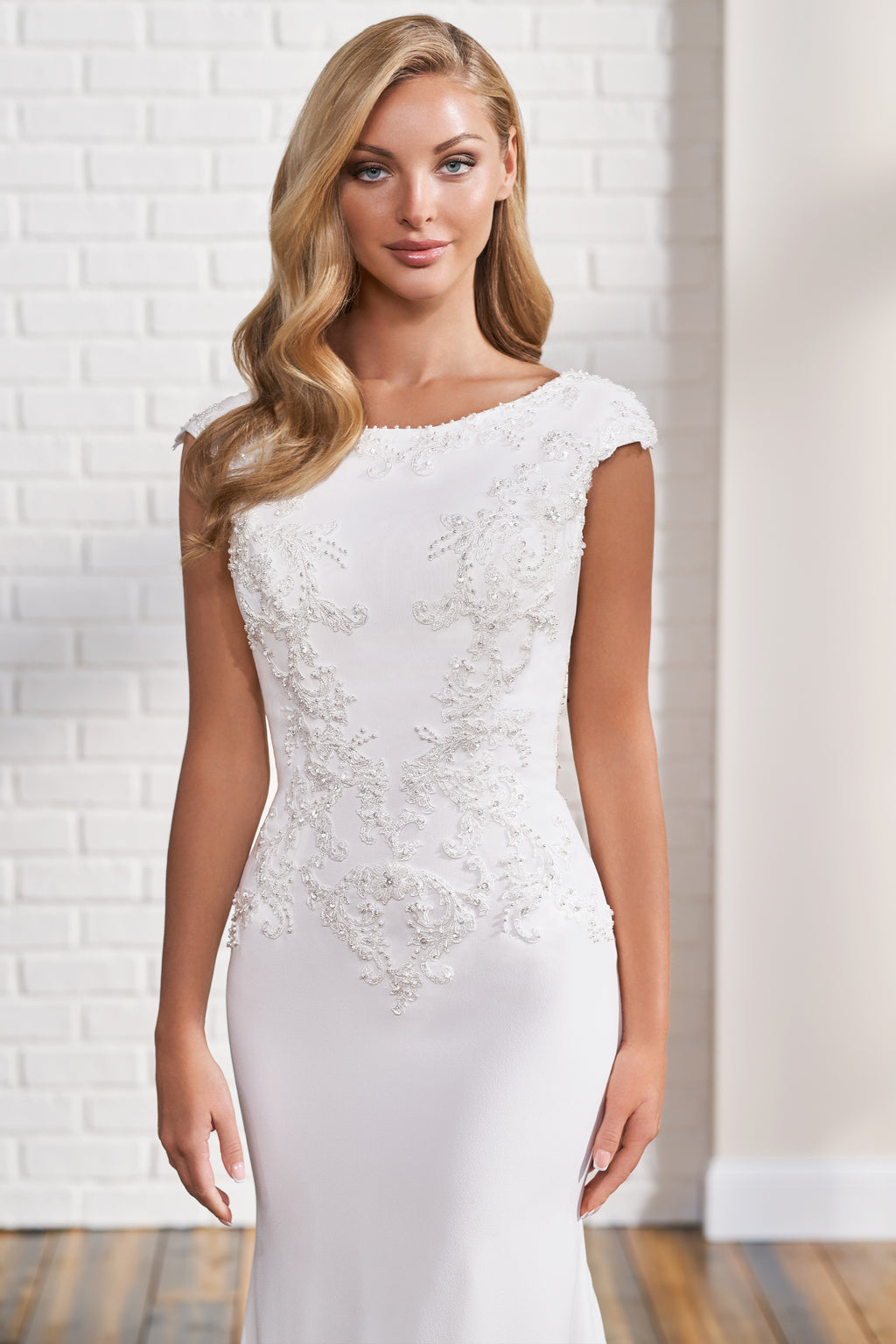 TR12296 Modest Wedding Dress