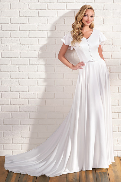 MOD220 Modest Wedding Dress
