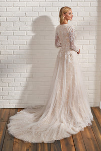 TR22185 Modest Wedding Dress