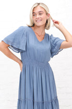 Taylor Modest Maxi in Colony Blue