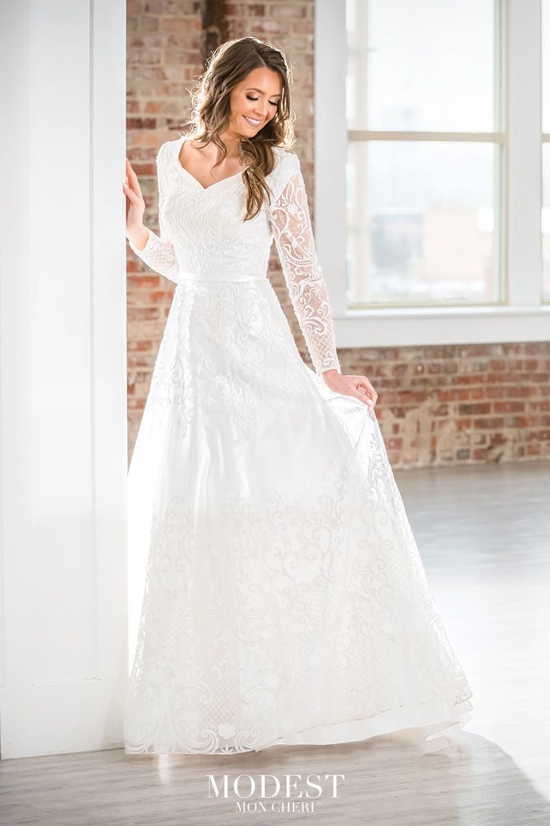 TR21904 Modest Wedding Dress
