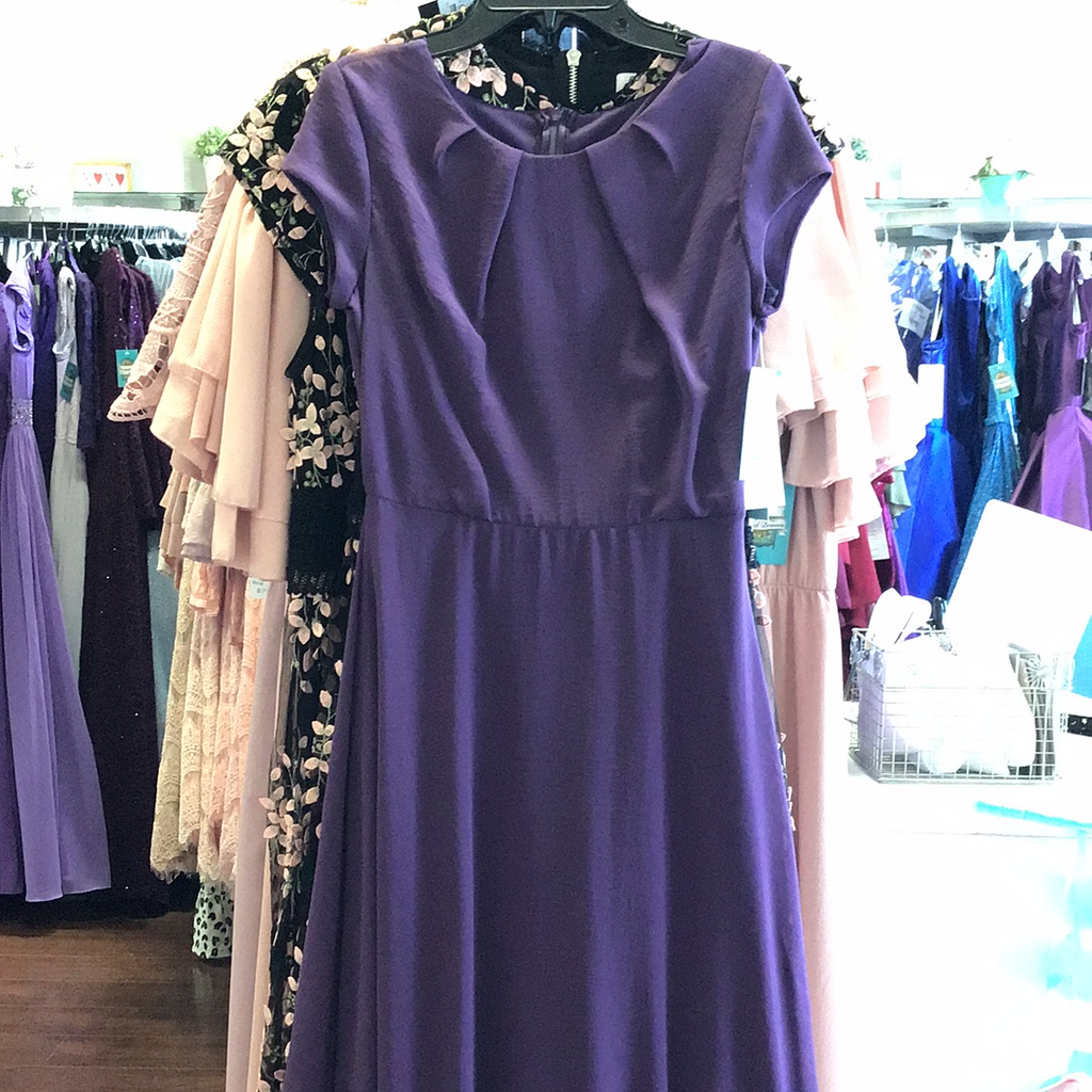 Ellery Purple Modest Bridesmaid Dress