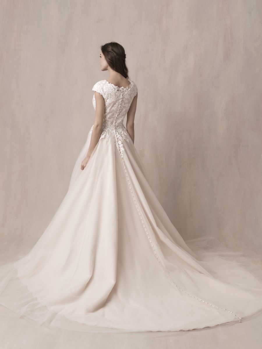 M677 Modest Wedding Dress