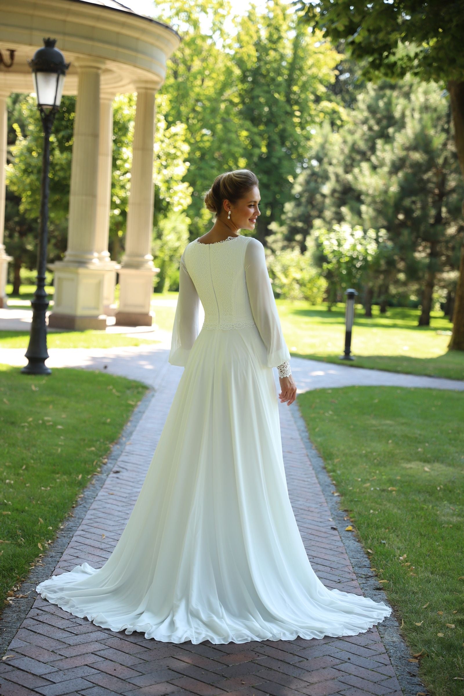 Delilah 8156 Modest Wedding Dress