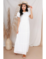 James Tiered Maxi White