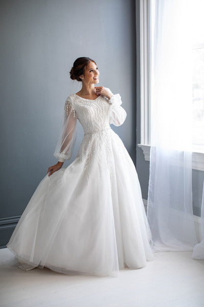 Anastasia Modest Wedding Dress