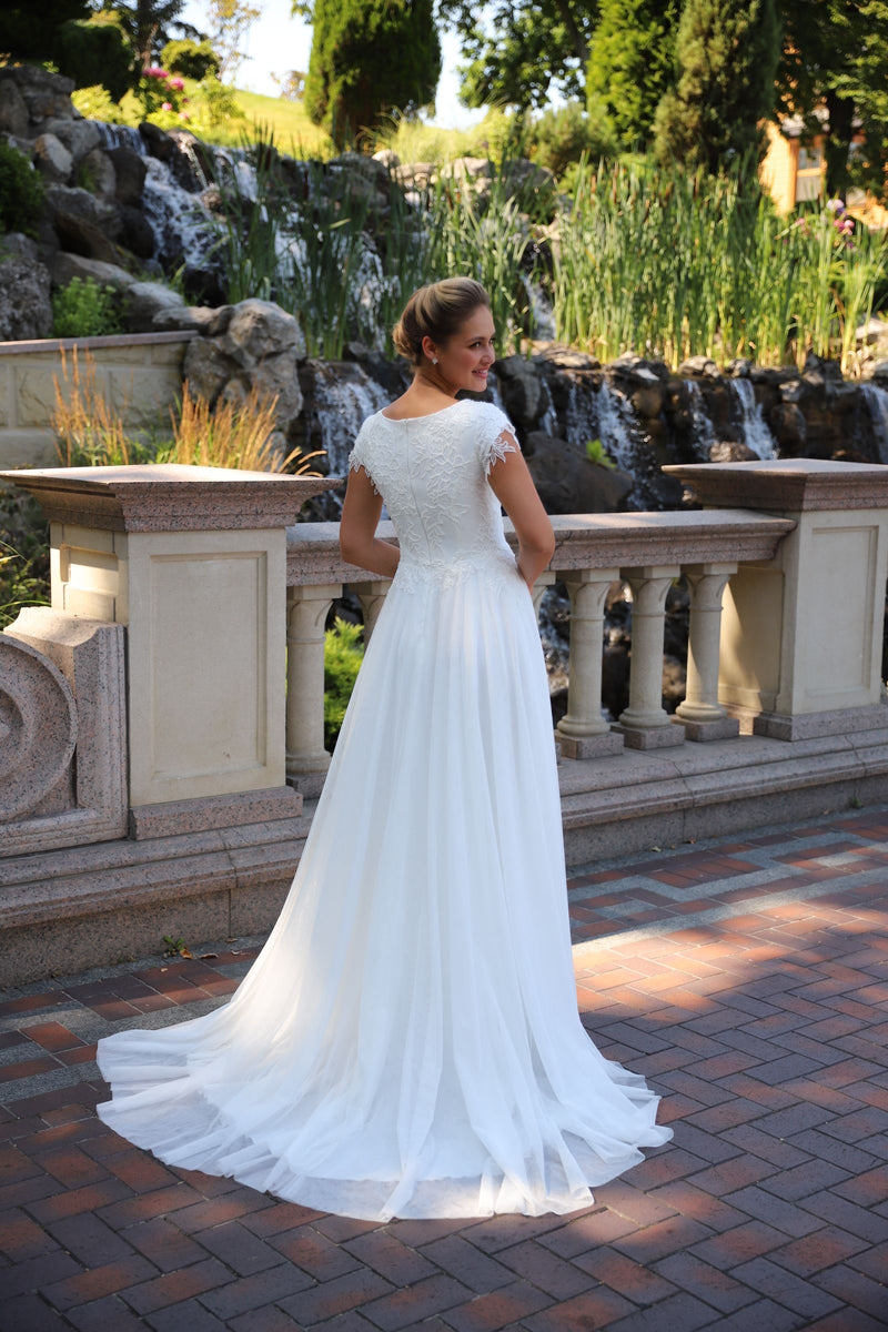 8155 Modest Wedding Dress – A Closet Full of Dresses