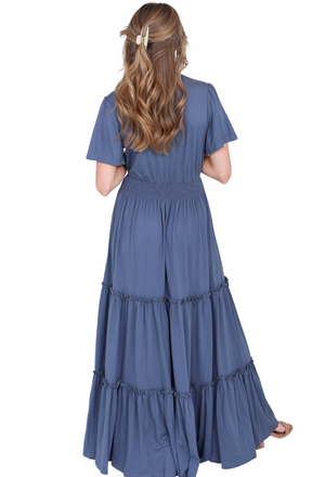 Cove in Nightshadow Blue Modest Maxi