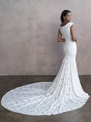 M660 Modest Wedding Dress