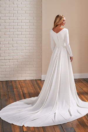 TR22175 Modest Wedding Dress