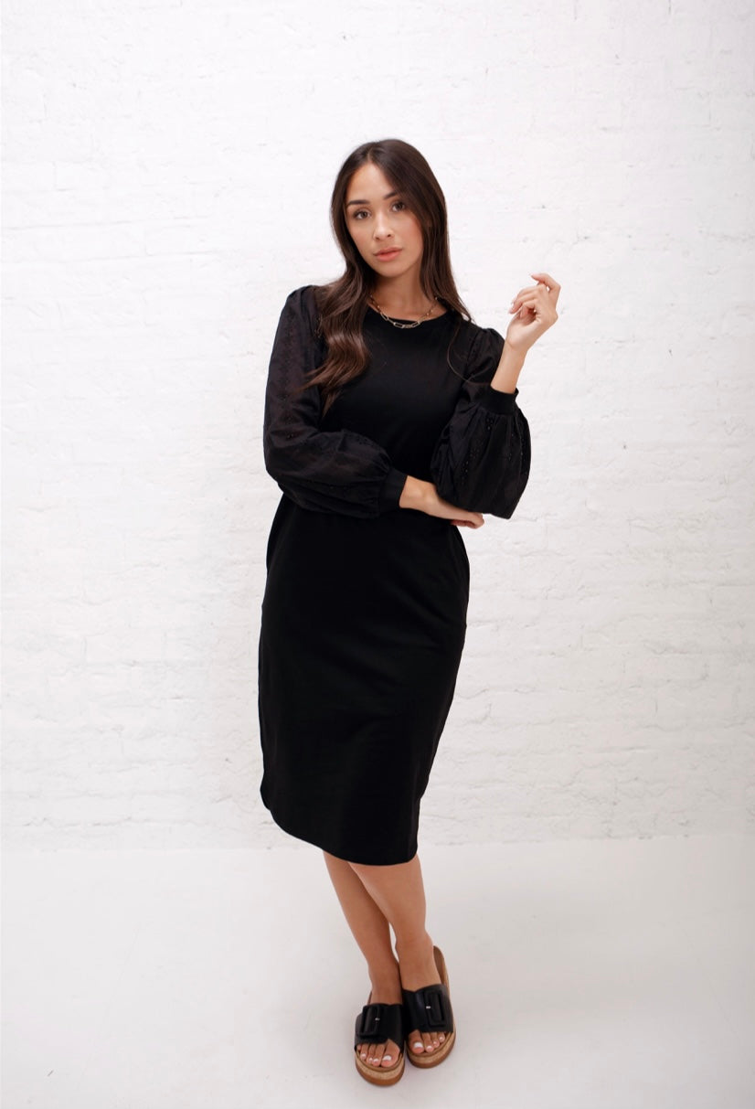 Regan Black Modest Dress