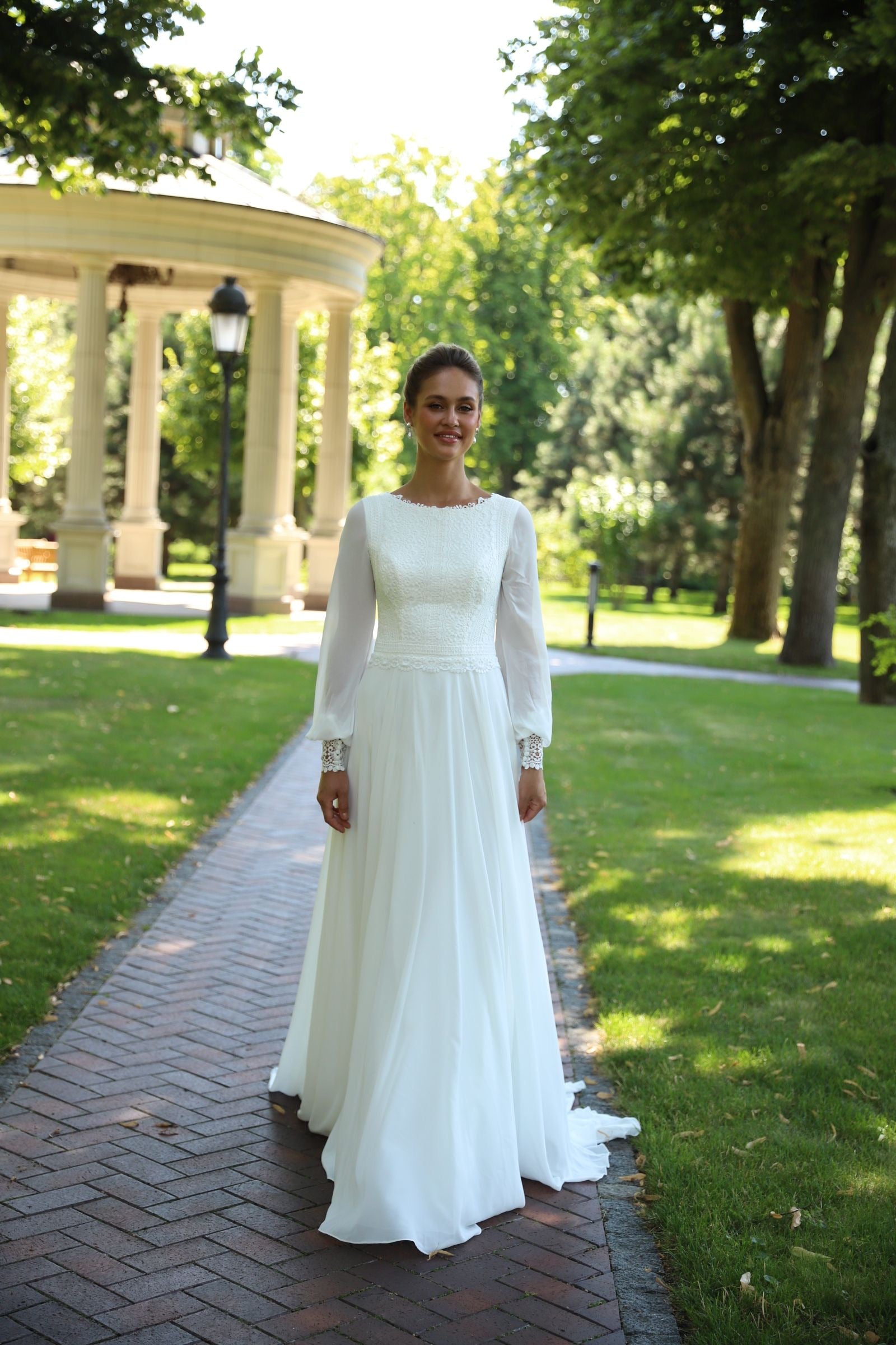 Delilah 8156 Modest Wedding Dress