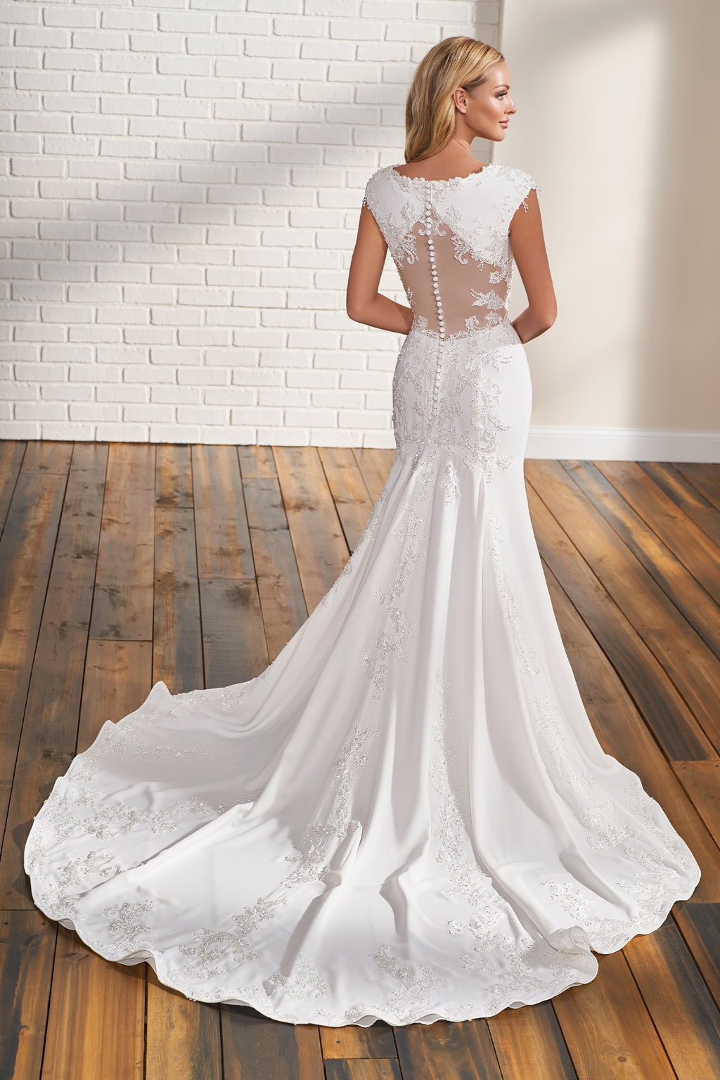 TR12296 Modest Wedding Dress