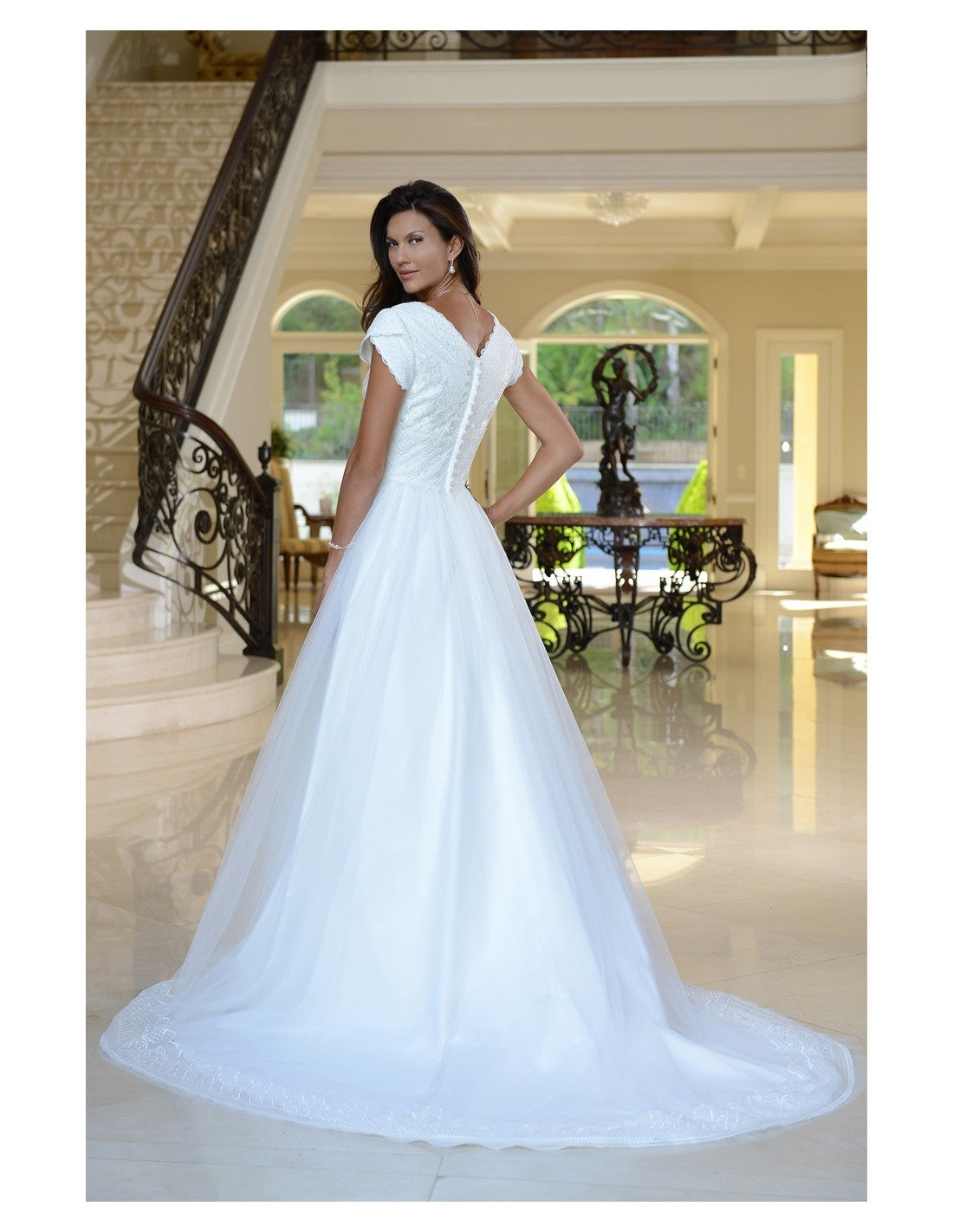 Venus Bridal TB7743 Modest Wedding Dress | A Closet Full of Dresses Ivory size 20 Venus Bridal TB7743 Modest Wedding Dress | A Closet Full of Dresses Ivory size 20